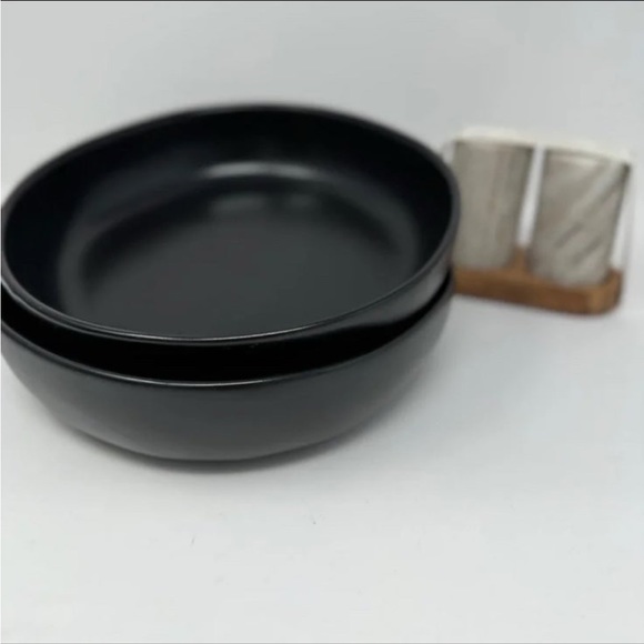 Hearth & Hand Magnolia 4pk 34oz Matte Stoneware Pasta/Grain Bowl Black - Picture 9 of 9